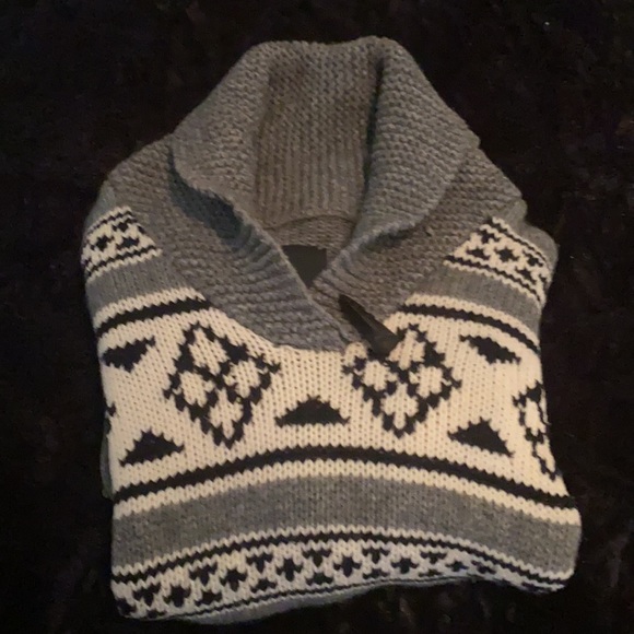 Aritzia wool sweater - black, grey, and white. - Picture 2 of 2
